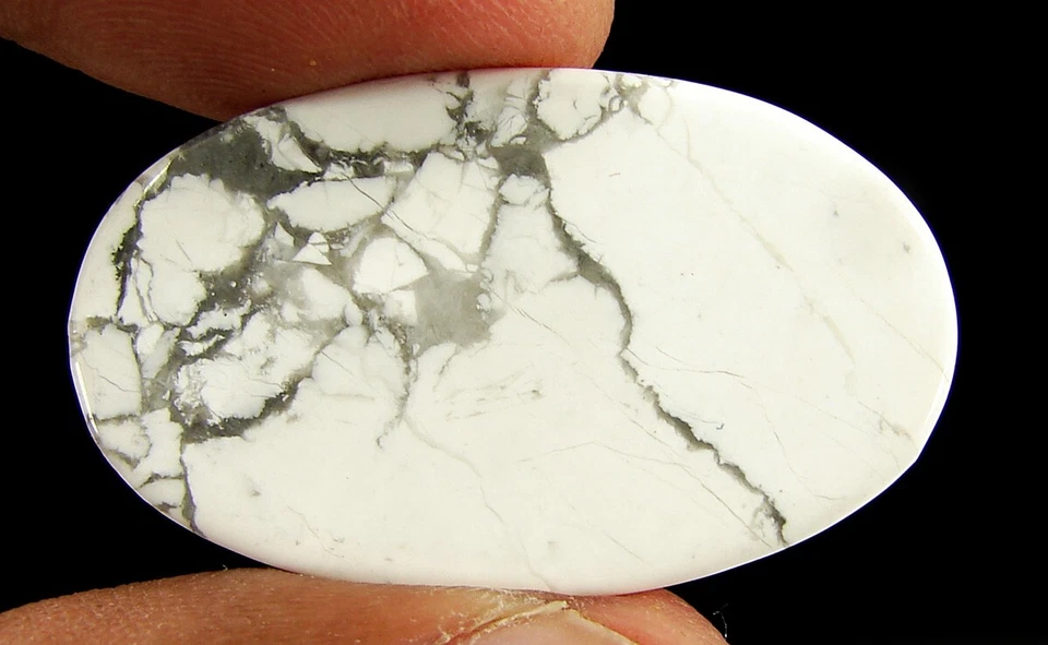 35.75 CT Natürlich Weißer Howlith Lose Edelstein Cabochon Wire Wrap Stein - - Bild 2 von 2