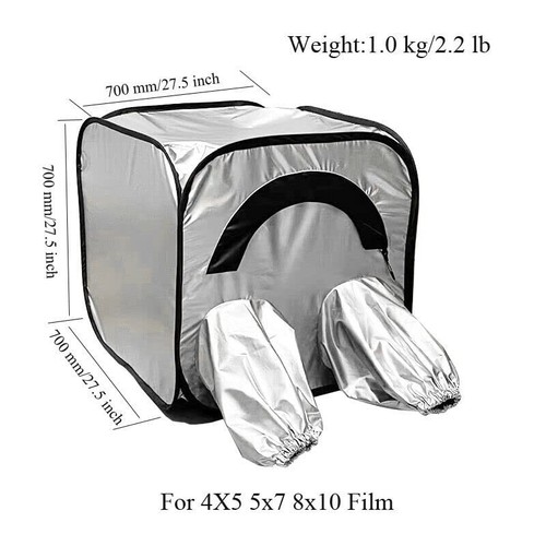 Neu Darkroom Großformatkamera Film Wechselzelt Tasche schnell faltbar 4x5 5x7 8x10 - Bild 13 von 14