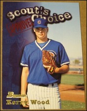 1998 Bowman Scout's Choice Kerry Wood Insert Card #SC9 Chicago Cubs NRMT