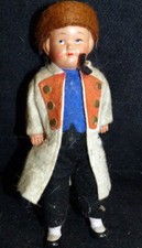 Vintage 1930s German 5.5" BOY DOLL Celluloid Dollhouse Doll