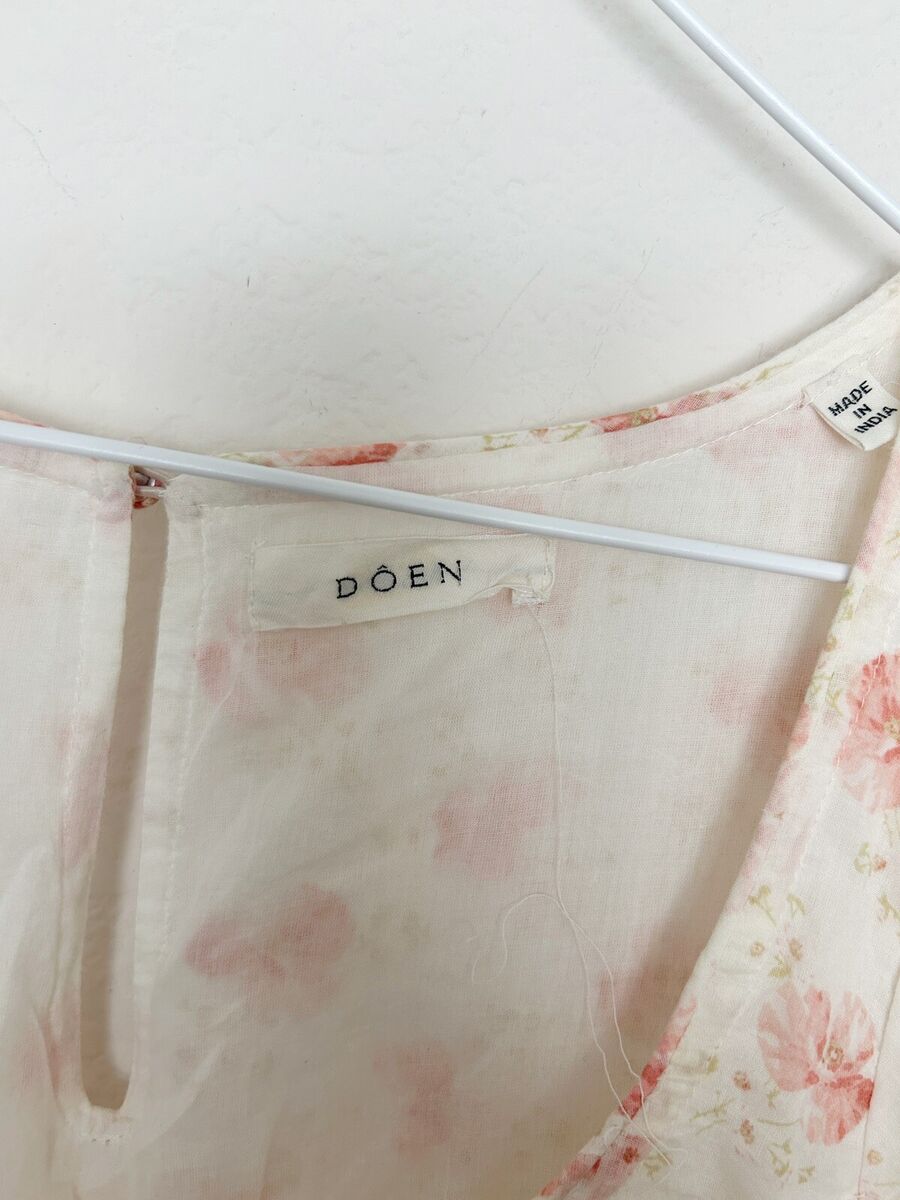 Doen Ruby Tiered Floral Print Cotton Maxi Dress Poppy White Doen Ruby Tiered Floral Print Cotton Maxi Dress Poppy White