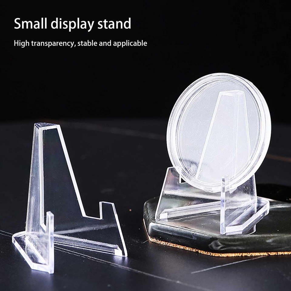110x Large PSA Card Stand Display Stands Small Box Paper Clip Tool