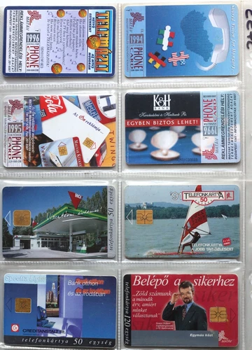 art.3753 n.8 telephon cards-Ungheria, Telefon Kartya, grafiche e pubblicitarie