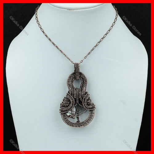 Womens day Sale June Birth Natural Black Mother Of Pearl Copper Elegant Pendant - Picture 6 of 6