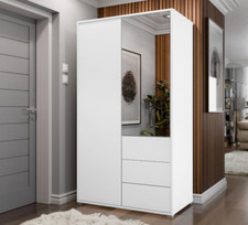 Kleiderschrank Gesita 2D3SZ 13 mit Spiegel Zweitüriger Mit Kleiderstange PR M24