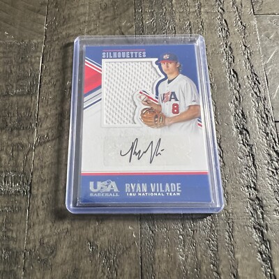 Ryan Vilade 2018 USA Baseball Black Ink Auto Stars & Stripes Jerseys /199 #162