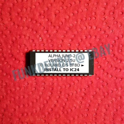 Roland Alpha Juno-2 OS v2.5u EPROM Firmware Upgrade KIT / New ROM Update Chip