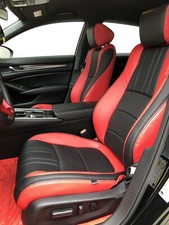2018 2019 2020 2021 Honda Accord Katzkin Red Leather Seat Covers Ex Sport Hybrid