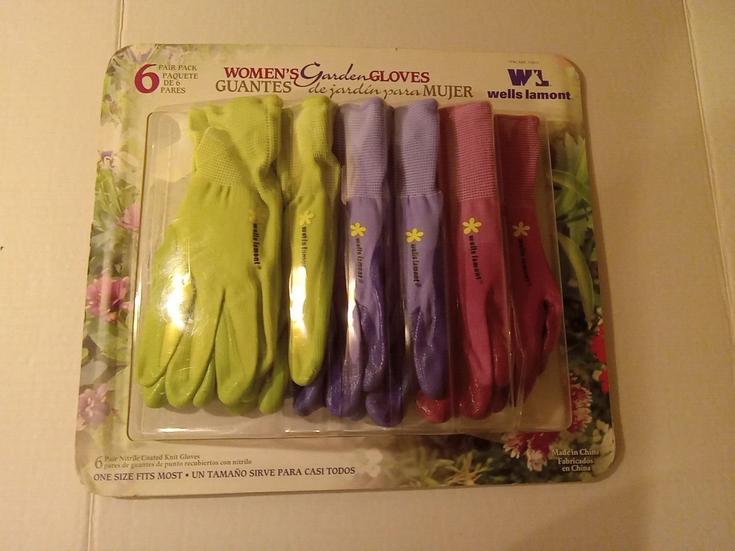 Wells Lamont Womans Garden Gloves Nitrile Coated Knit Gloves 6 Pairs