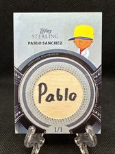 Pablo Sanchez - Bat Knob Relic Card Custom Made, Real Wood (Backyard Baseball)