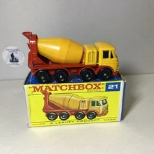 Vtg Lesney Matchbox #21 Foden Concret Truck England