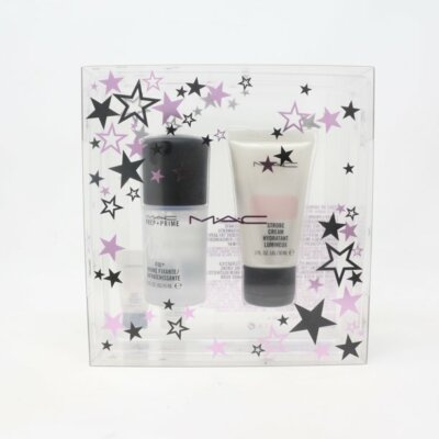 MAC Stars of Skincare Kit1Prep+Prime Fix /1Strobe Cream Emulsion Energetica NIB 