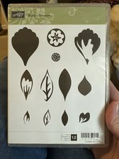 STAMPIN UP Build A Blossom Rubber Mount Stamps Set of 12, 121994 Flowers CG