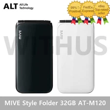 ALT MIVE Style Folder 32GB AT-M120 Unlocked LTE/3G - Black/White=
