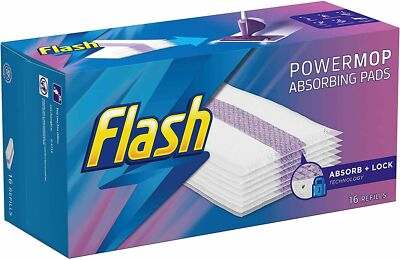 Flash Powermop absorbierende Multi-Surface Pads Nachfüllpackungen 16 Nachfüllpackungen