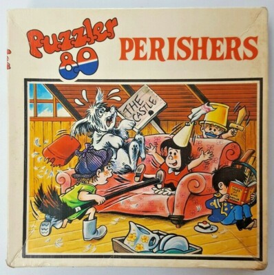 Vintage Puzzler 80 Perisher Puzzle 1973, 80 große Teile, Code 01308