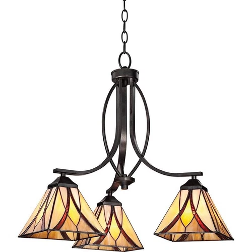 Quoizel Asheville 23" Wide Valiant Bronze 3-Light Chandelier - Picture 11 of 11