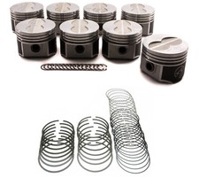 Speed Pro Forged Flat Top 4vr 4bbl Pistons8moly Rings For Ford 390 V8 Fe .030