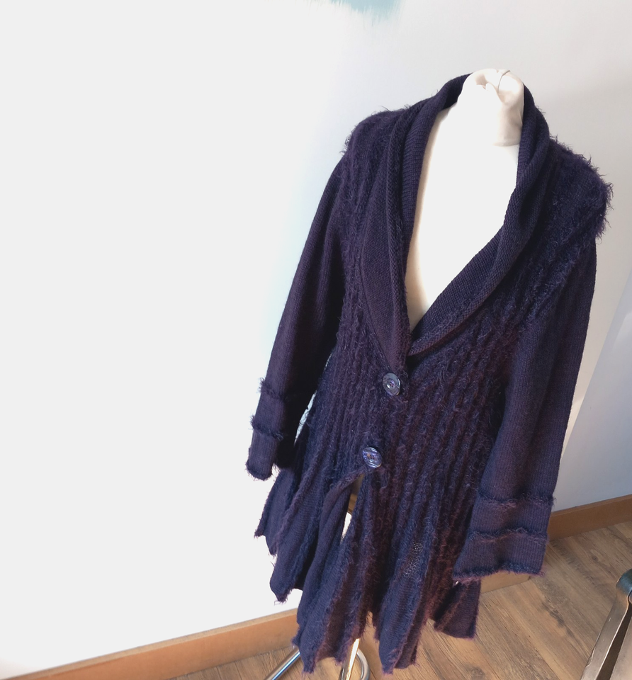 Manteau PER UNA By M&S - Taille 10 - Bleu Marine - Neuf Sans Étiquette - Classique 👗