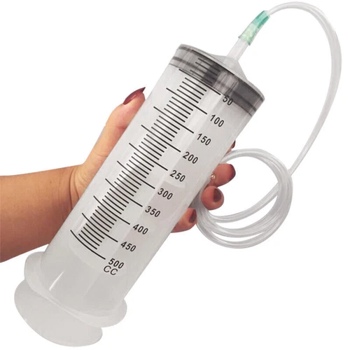 100ml-500ml Large Capacity Reusable Syringe Pump Hydroponics Measuring 1m Tube - Picture 6 of 19