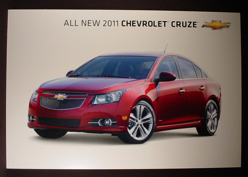 2011 Chevrolet Cruze Dealership Showroom Poster / Sign - Original