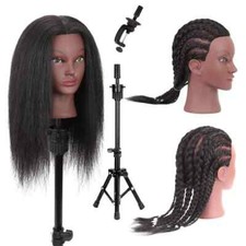 Mannequin Head With Human Hair For Hairdresser Training Hair Styling Practice