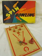 Vintage Spin Bowling Game by J. Pressman & Co. No. 2907 With Box - RARE