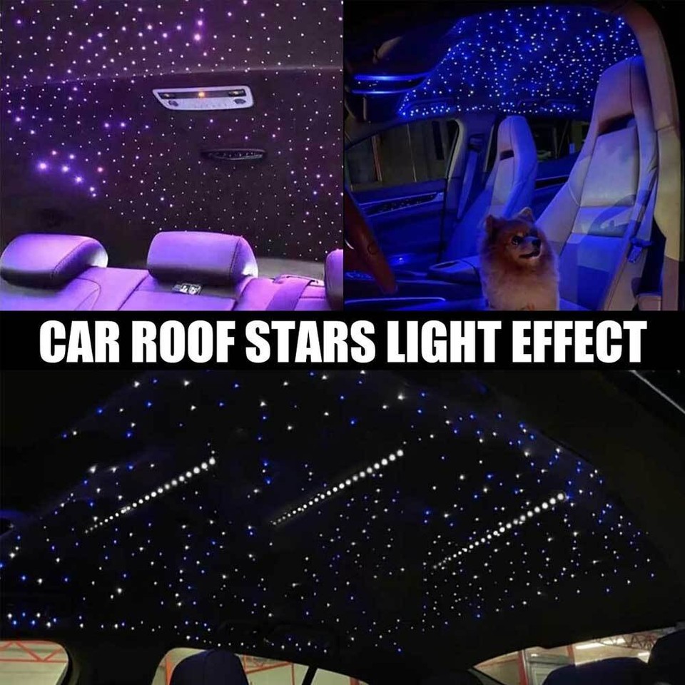 650pc Fiber Optic Twinkle Car Headliner Shooting Stars Light Roof