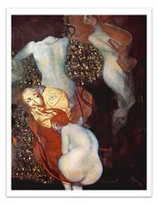 Gustav Klimt GOLDFISH (1901-1902) Vintage Painting 17x22" Premium Art Print