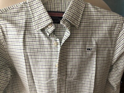 VINEYARD VINES BOYS 100% COTTON WHALE SHIRT SIZE L (16-18)