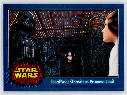 DARTH VADER PRINCESS LEIA 1999 Star Wars Topps Chrome Archives #14 - Picture 1 of 2