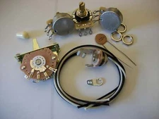 Wiring Harness Kit For Stratocaster CTS Oak Switchcraft .1uf Tecate Ceramic Cap