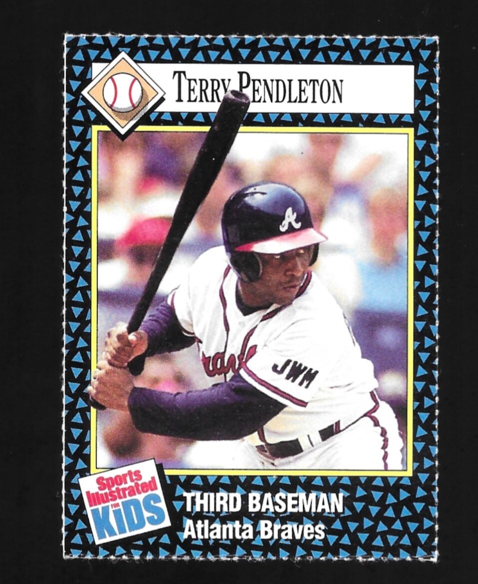  1992 Sports Illustrated SI For Kids Terry Pendleton #24 Braves
