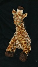 Peluche doudou girafe TY 2010 jaune brun beige yeux durs 35 cm assis TTBE