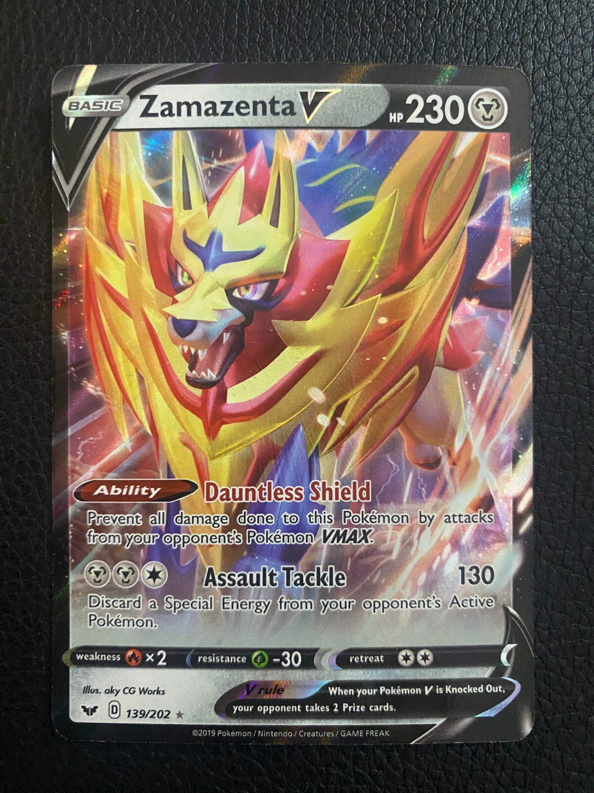 Zamazenta V #139 Pokemon Sword & Shield