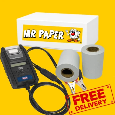 MR PAPER Battery Tester Rolls (Box of 20 Rolls) Compatible with Sealey BT2014