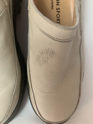 GIRAUDON NEW YORK MARY JANE Leather Off White LOAFERS Mules  display picture 1