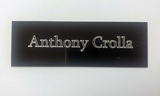 Anthony Crolla - Plaque gravée 105x35mm pour présentoir souvenirs de boxe signé