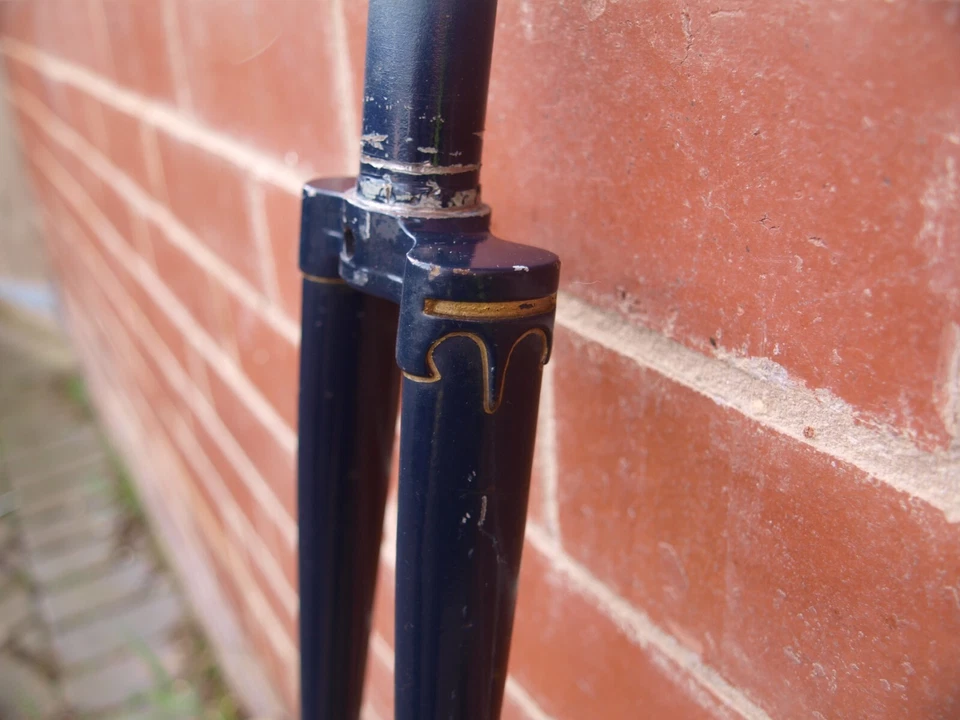 Mick Howarth Reynolds 531 vintage 1″ threaded lugged steel fork 27″ road 1970s - Image 4 of 4