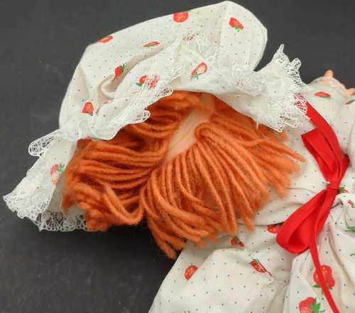 Ice Cream Doll Strawberry Shortcake Inspired Pink Doll Vintage White Dress Used - Picture 8 of 8