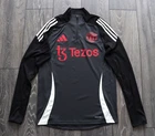 MANCHESTER UNITED 2024-25 ADIDAS 1/4 ZIP DRILL TOP LONGSLEEVE TRAINING MEN'S M