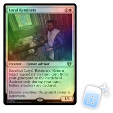 FOIL LOYAL RETAINERS Commander Masters Magic MTG MINT CARD