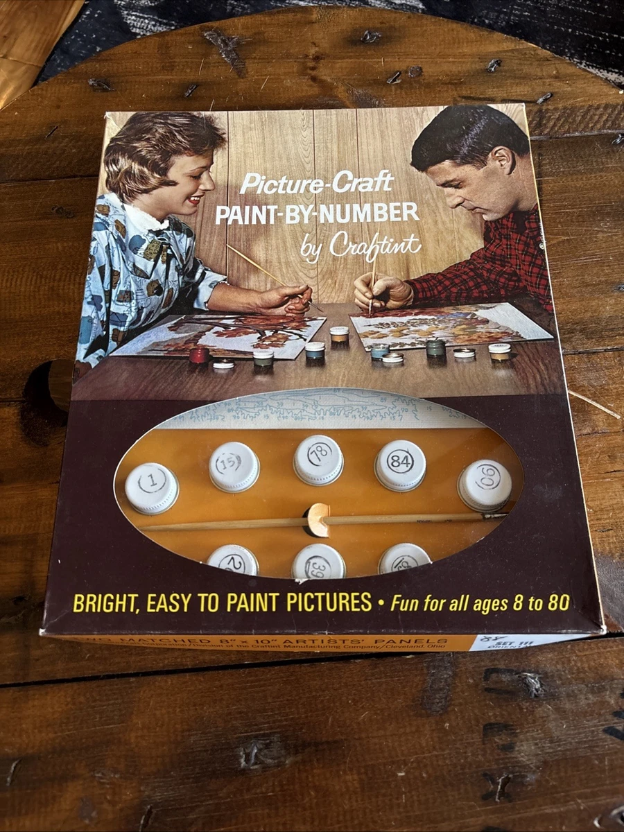 Vintage Paint By Number Pictures In Paint By Numbers Kits for sale