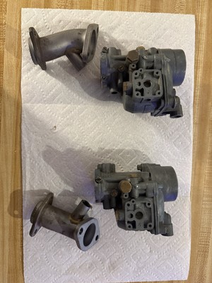 Porsche 356 Dual Picb 32 Solex Carburetors With Manifolds