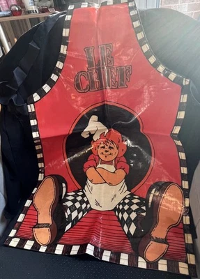 Vintage PVC Kinder Schürze - Bild 1 von 2