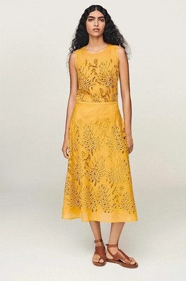 BNWT $425 STUDIO MAXMARA ORATA BRODERIE ANGLAISE SLEEVELESS TOP I44/US10