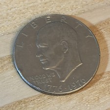 Moneta bicentenario USA da un dollaro 1776-1976 Eisenhower Liberty Bell Moon rara