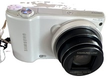 Samsung WB250F 14.2MP Smart Digital Camera 18x Zoom White with Battery see photo
