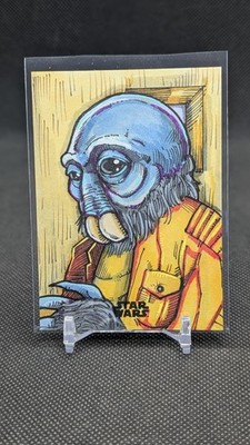 2025 Topps Star Wars PONDA BABA Sketch Artist Signed 1/1
