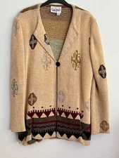 KRISTEN JENSEN MEDALLION JACKET HAND-LOOMED IN PLUSH RAYON CHENILLE